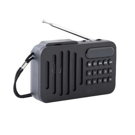Radio FM avec haut-parleur rechargeable avec l’energie solaire — vue 2