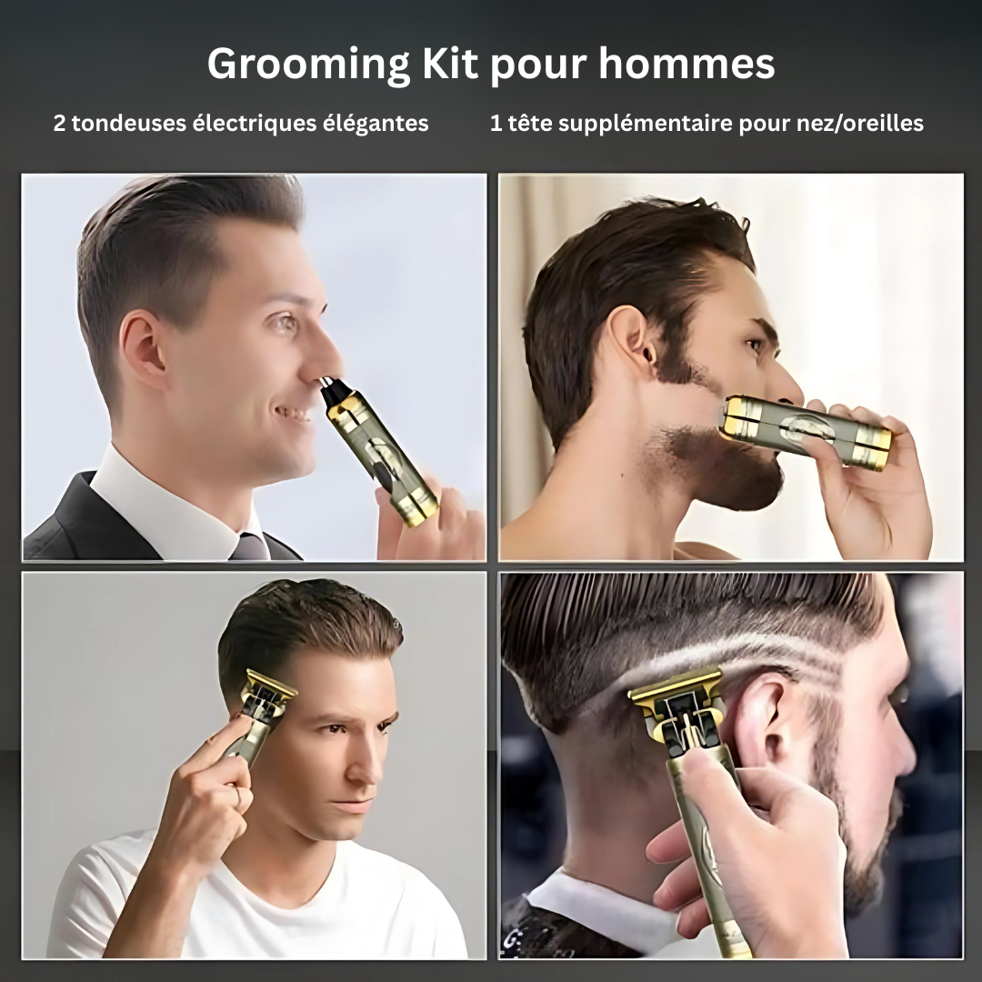 Pack Hygiène & Soin Masculin 4 en 1 | 2 Tondeuses, Kit Pédicure & Filtre — vue 5