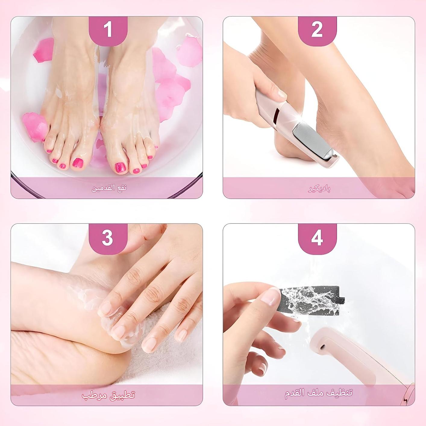 Flawless™ Outil de pédicure électrique - éliminateur de peau morte des pieds — vue 4