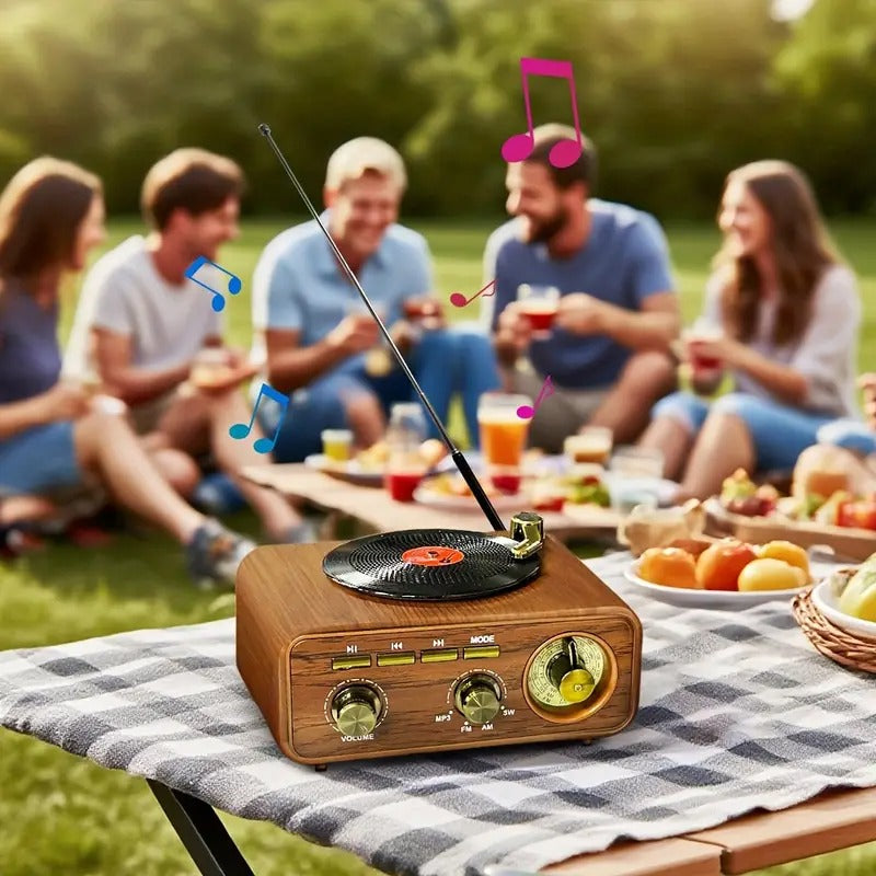 Radio & Haut-Parleur Vintage Bluetooth Meier™ – Élégance Rétro, Technologie Moderne — vue 11
