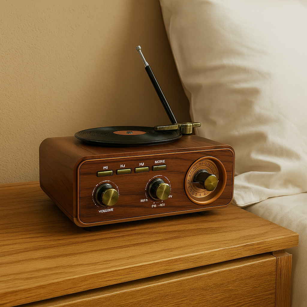 Radio & Haut-Parleur Vintage Bluetooth Meier™ – Élégance Rétro, Technologie Moderne — vue 2