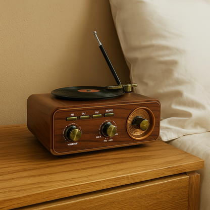 Radio & Haut-Parleur Vintage Bluetooth Meier™ – Élégance Rétro, Technologie Moderne — vue 2