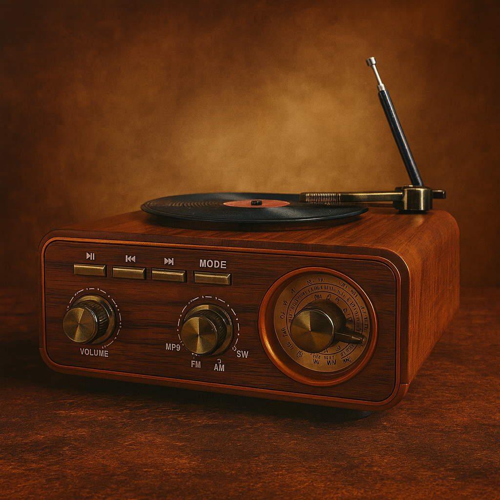 Radio & Haut-Parleur Vintage Bluetooth Meier™ – Élégance Rétro, Technologie Moderne — vue 3