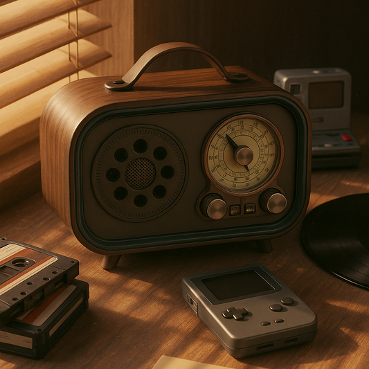 Radio Vintage Lumineuse MEIER MD-1315BT – Bluetooth, USB & Carte TF — vue 2