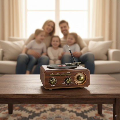 Radio & Haut-Parleur Vintage Bluetooth Meier™ – Élégance Rétro, Technologie Moderne — vue 14