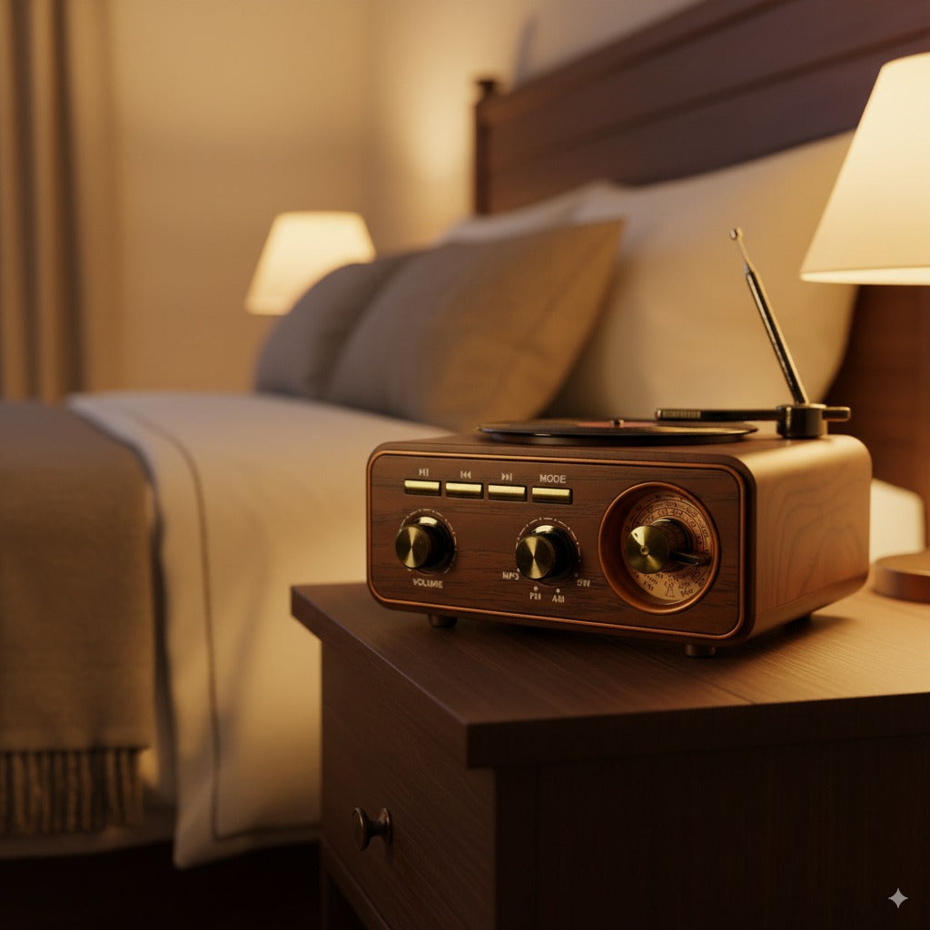 Radio & Haut-Parleur Vintage Bluetooth Meier™ – Élégance Rétro, Technologie Moderne — vue 4