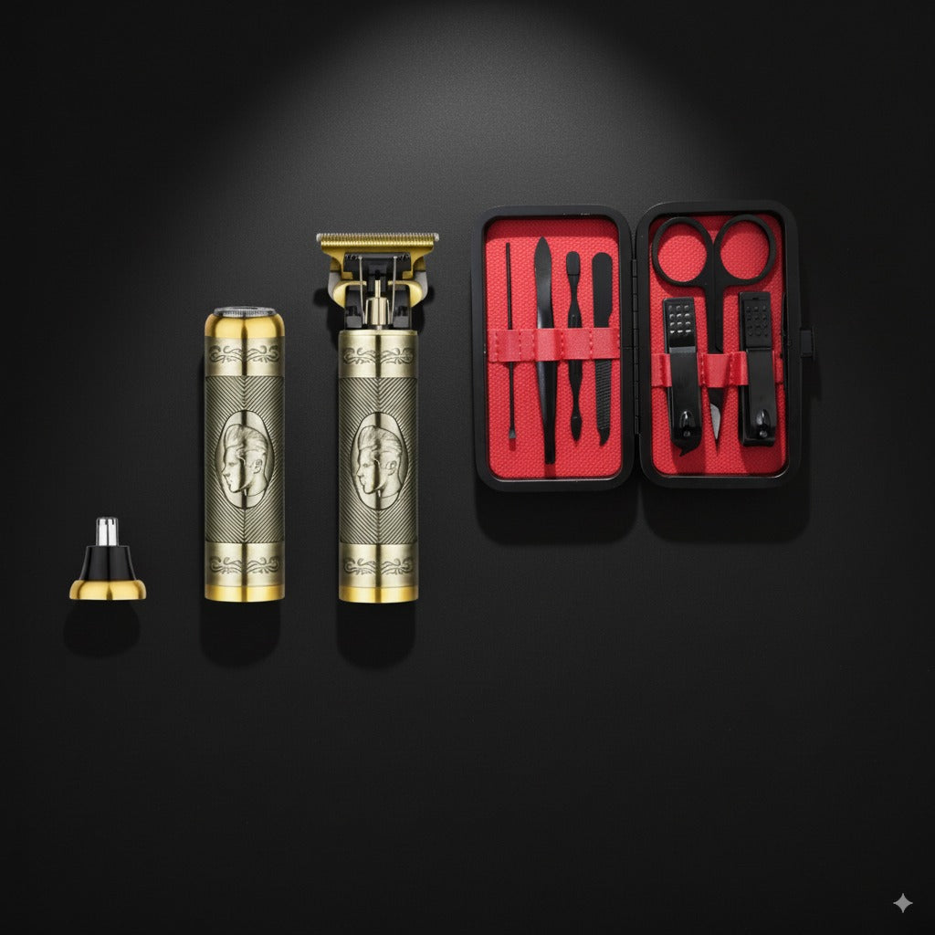 Pack Hygiène & Soin Masculin 4 en 1 | 2 Tondeuses, Kit Pédicure & Filtre — vue 9