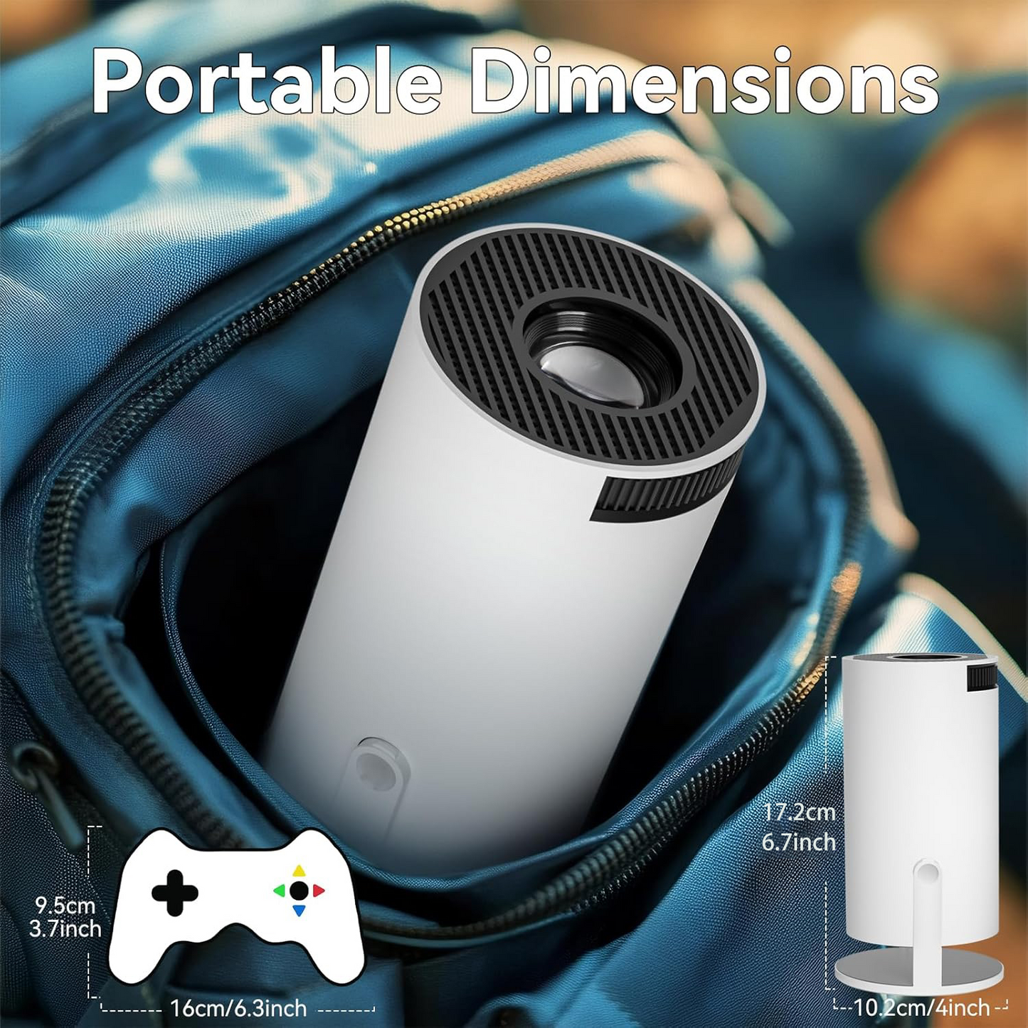 ArcadeBox™  Projecteur 4K avec console de jeux rétro intégrée +20 000 Jeux — vue 5