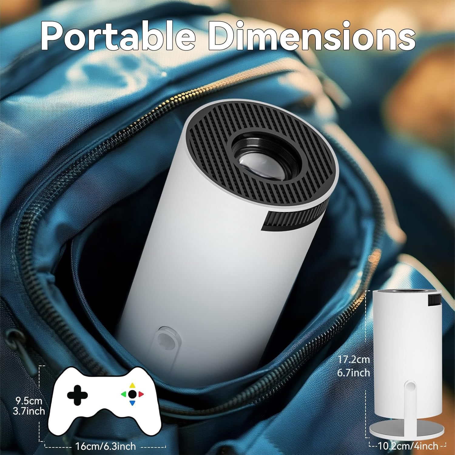 ArcadeBox™  Projecteur 4K avec console de jeux rétro intégrée +20 000 Jeux — vue 5