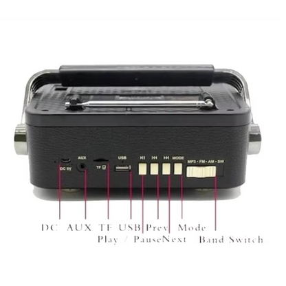 Radio FM/BT X-BASS M-181BT — vue 3