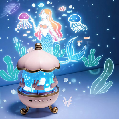 Projecteur Veilleuse Bunny's Carousel Bluetooth