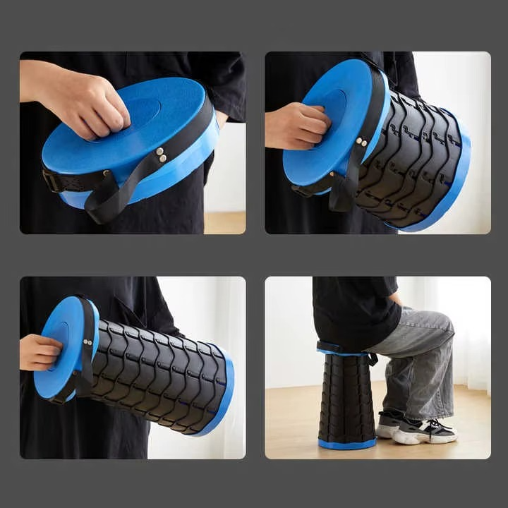 Tabouret Pliant Rétractable et Réglable Portable — vue 3