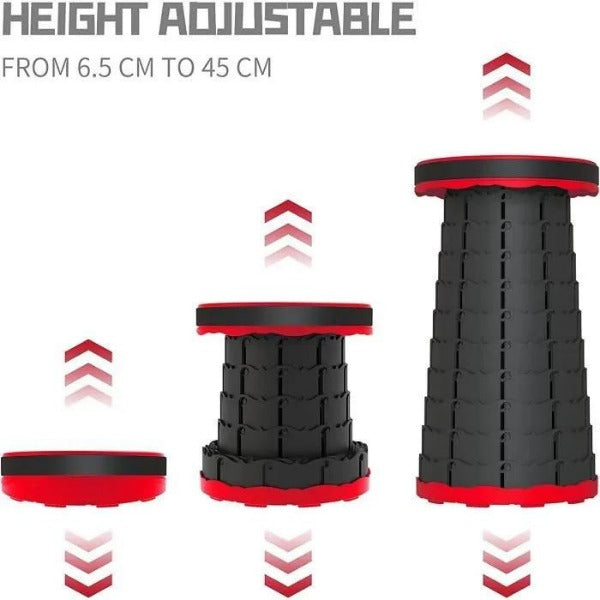 Tabouret Pliant Rétractable et Réglable Portable — vue 2