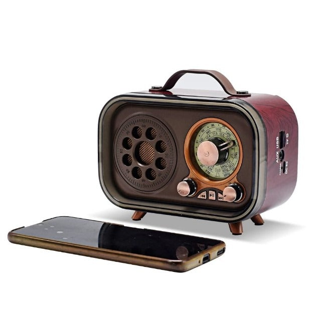 Radio Vintage Lumineuse MEIER MD-1315BT – Bluetooth, USB & Carte TF — vue 8