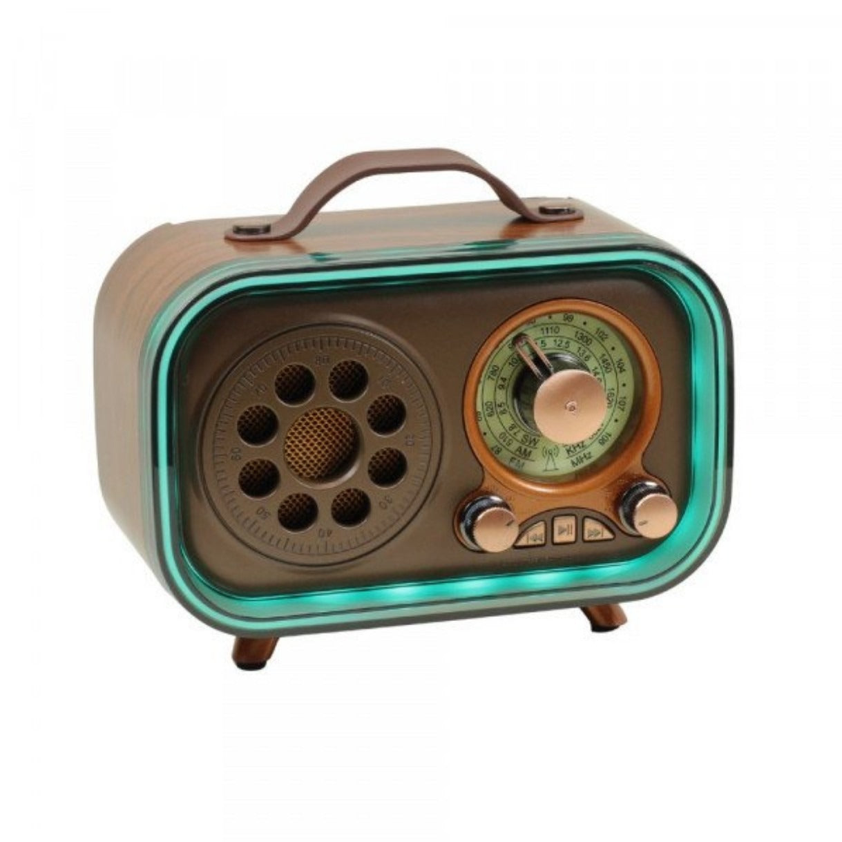 Radio Vintage Lumineuse MEIER MD-1315BT – Bluetooth, USB & Carte TF — vue 7