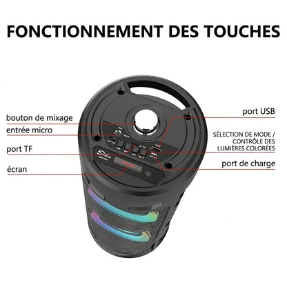 SonicGlow™ - Haut-Parleur Karaoké sans Fil Lumineux SING-E ZQS 4239S — vue 6