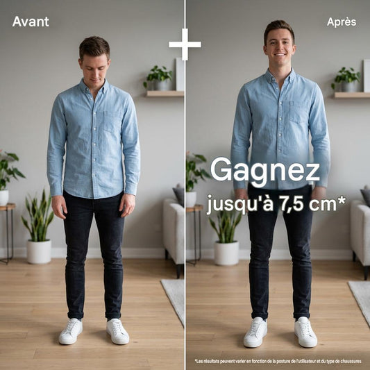 Semelles Réhausseuses Invisibles – Gagnez Jusqu’à +7,5 cm de Taille — vue 2
