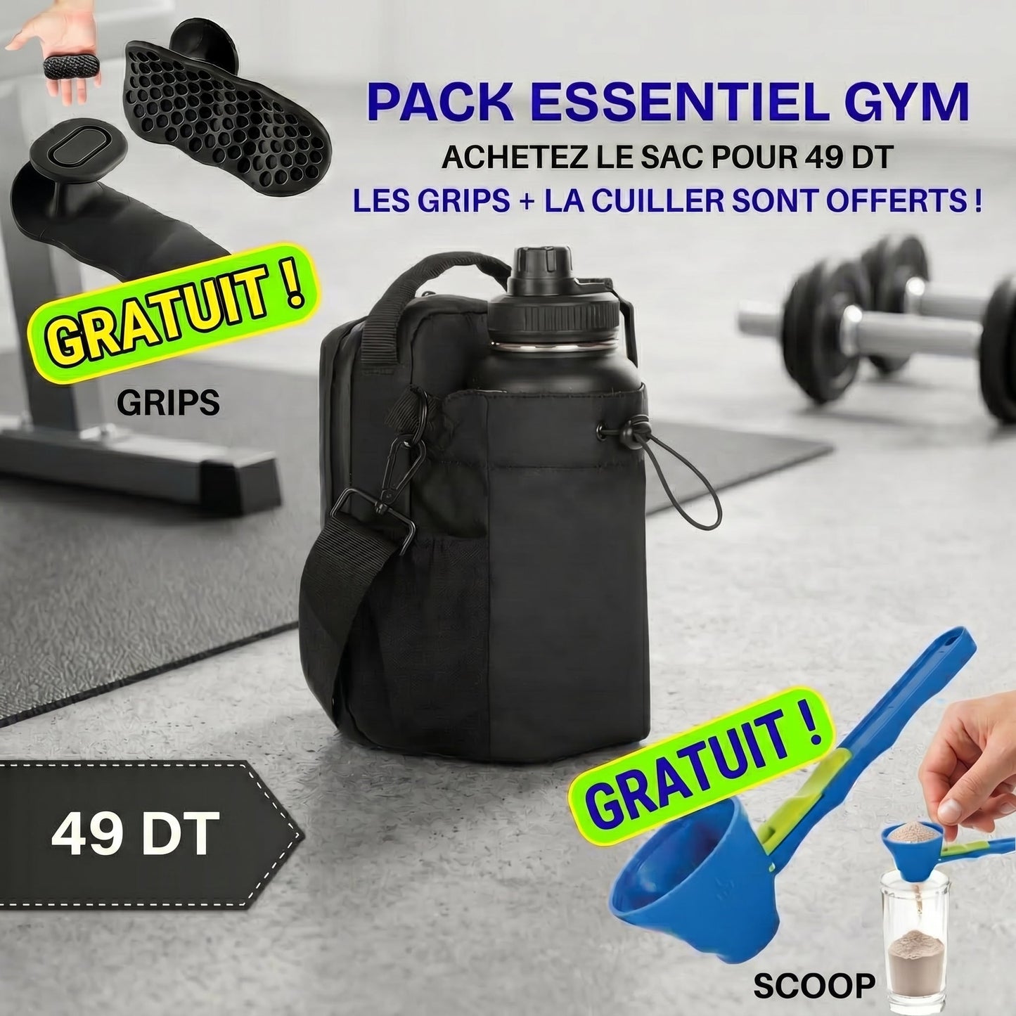 💪 Pack Essentiel Gym – Performance & Organisation Tout-en-Un