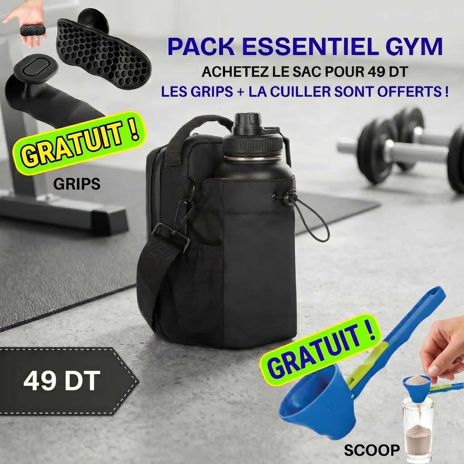 💪 Pack Essentiel Gym – Performance & Organisation Tout-en-Un