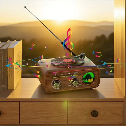 Radio & Haut-Parleur Vintage Bluetooth Meier™ – Élégance Rétro, Technologie Moderne — vue 7