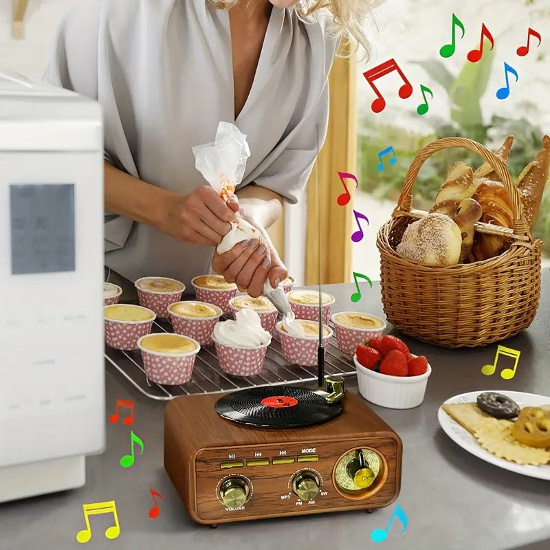 Radio & Haut-Parleur Vintage Bluetooth Meier™ – Élégance Rétro, Technologie Moderne — vue 10