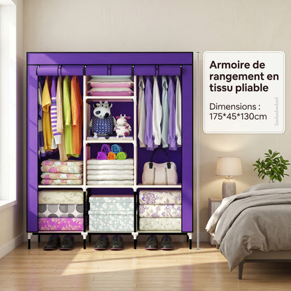 Armoire de rangement en tissu  175*45*130cm