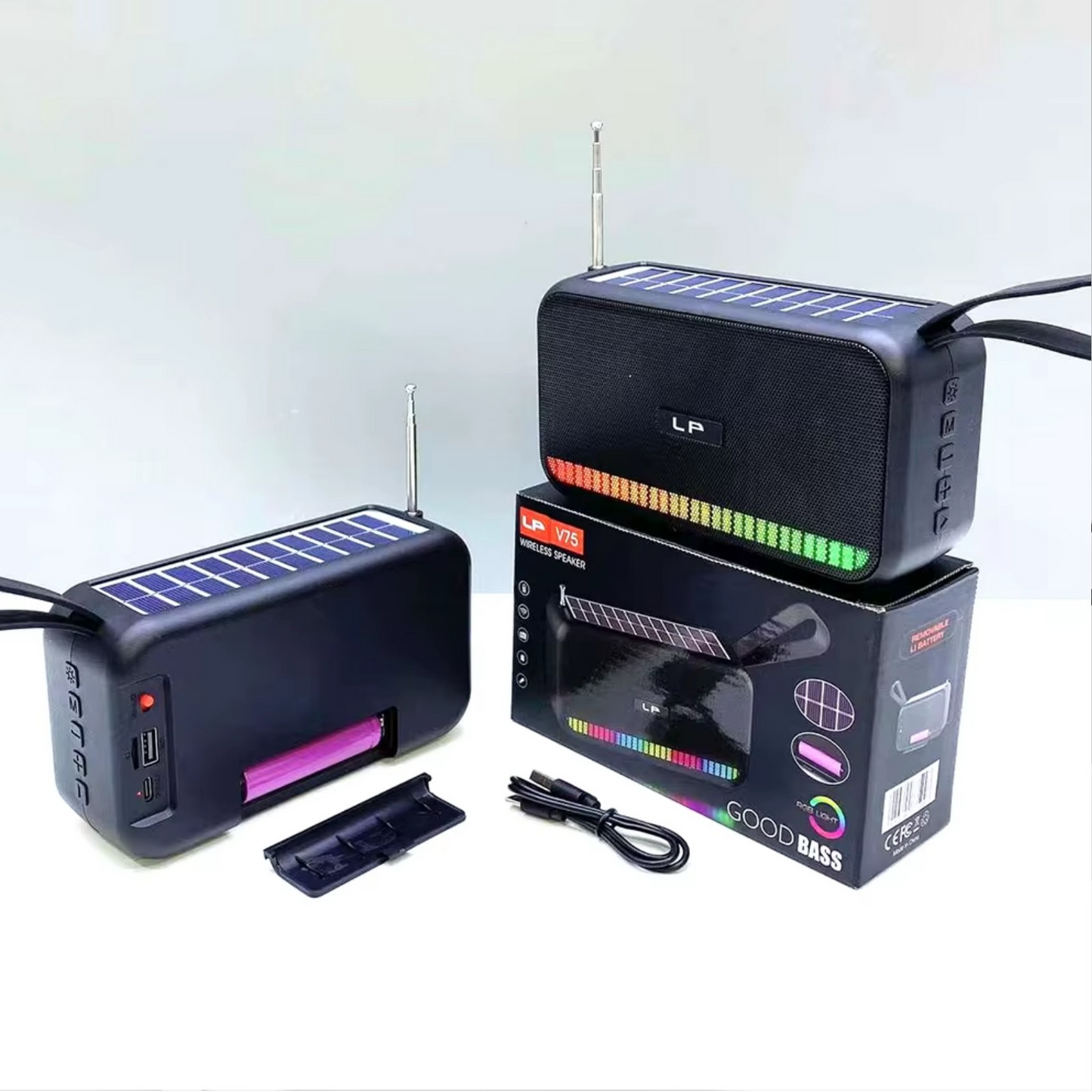 Haut-parleur et radio de plage avec charge solaire LP v75 — vue 4