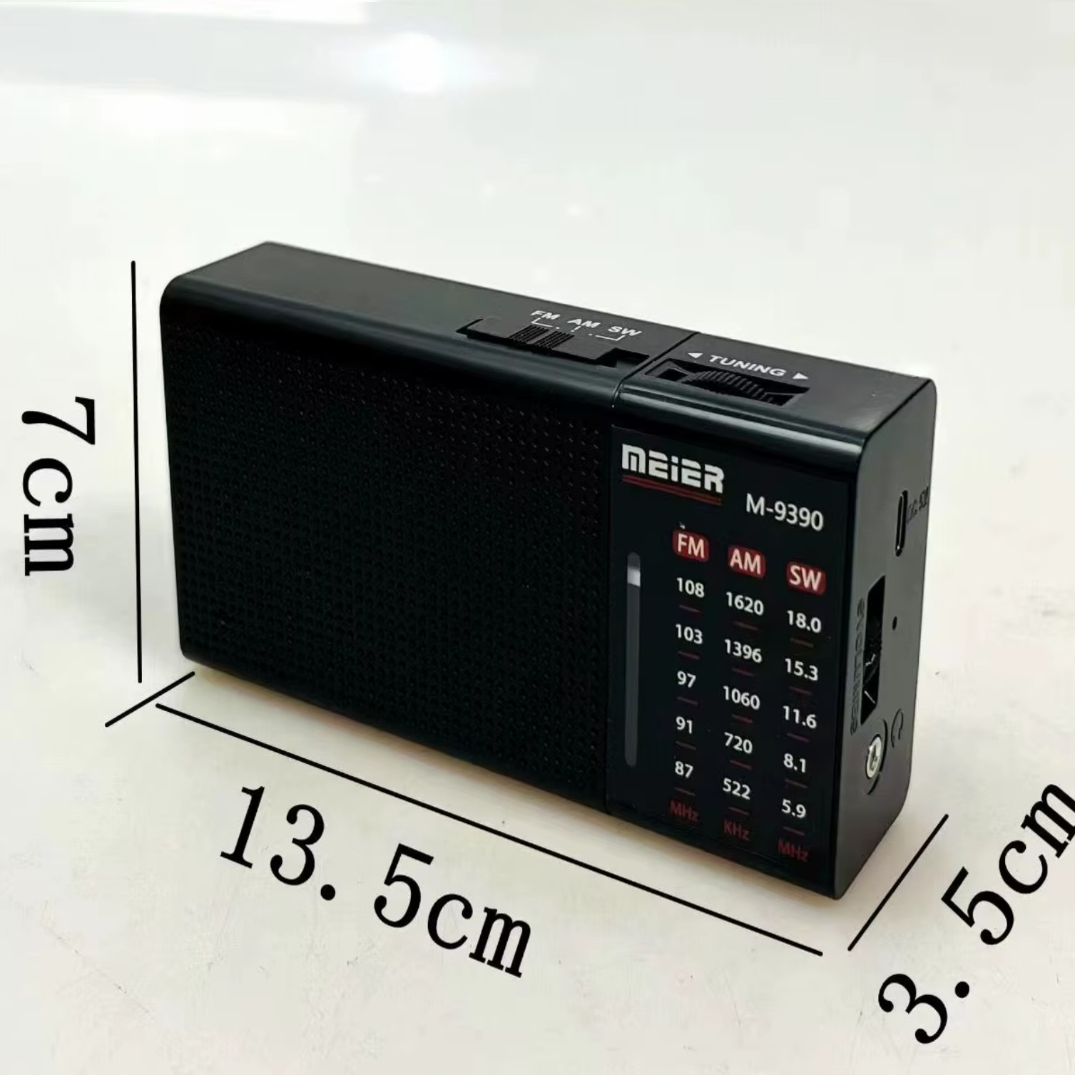 Mini radio à 3 bandes rechargeable Meier M-9390 — vue 2