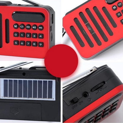 Radio FM avec haut-parleur rechargeable avec l’energie solaire — vue 6