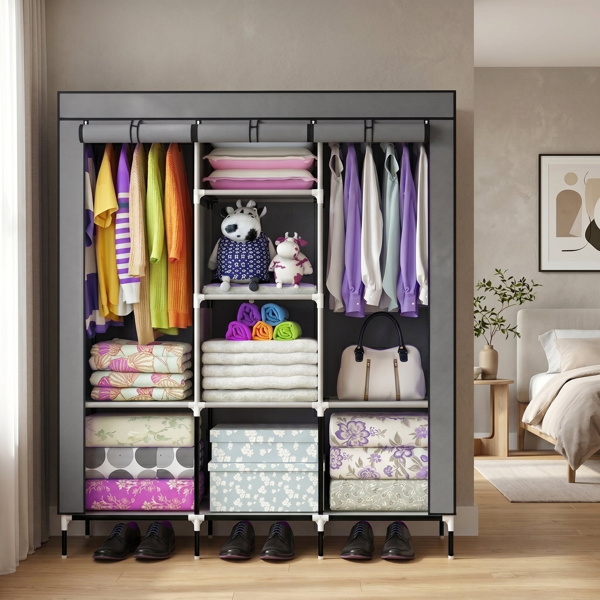 Armoire de rangement en tissu  175*45*130cm — vue 3
