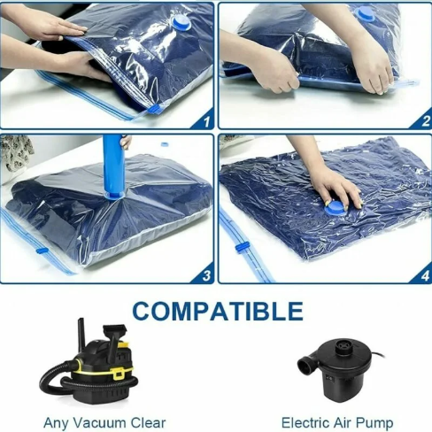 Pack Sacs de rangement sous vide avec pompe — vue 6