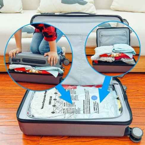 Pack Sacs de rangement sous vide avec pompe — vue 3