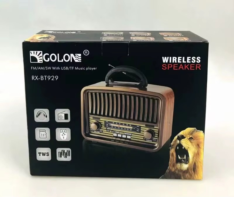 Haut-Parleur Vintage Portable – Radio FM Golon RX-BT929 — vue 7