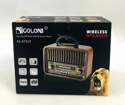Haut-Parleur Vintage Portable – Radio FM Golon RX-BT929 — vue 7