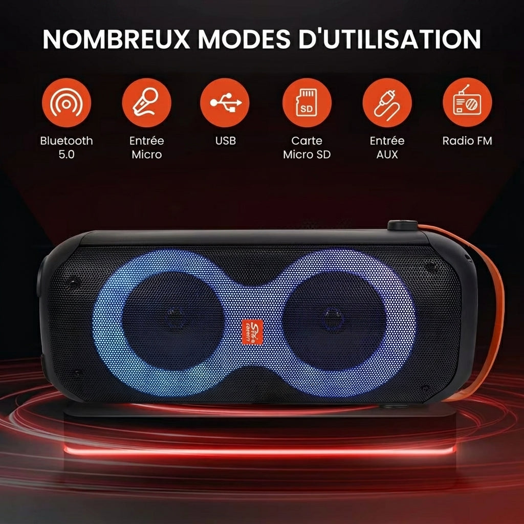 InfinityBeat™ – Enceinte Portable Bluetooth & Karaoké SING-E ZQS4277 — vue 2