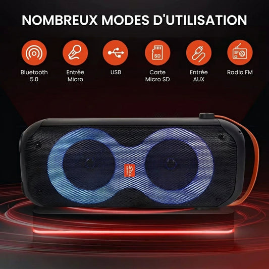 InfinityBeat™ – Enceinte Portable Bluetooth & Karaoké SING-E ZQS4277 — vue 2
