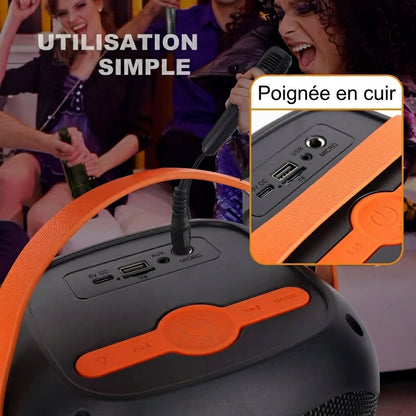 InfinityBeat™ – Enceinte Portable Bluetooth & Karaoké SING-E ZQS4277 — vue 3